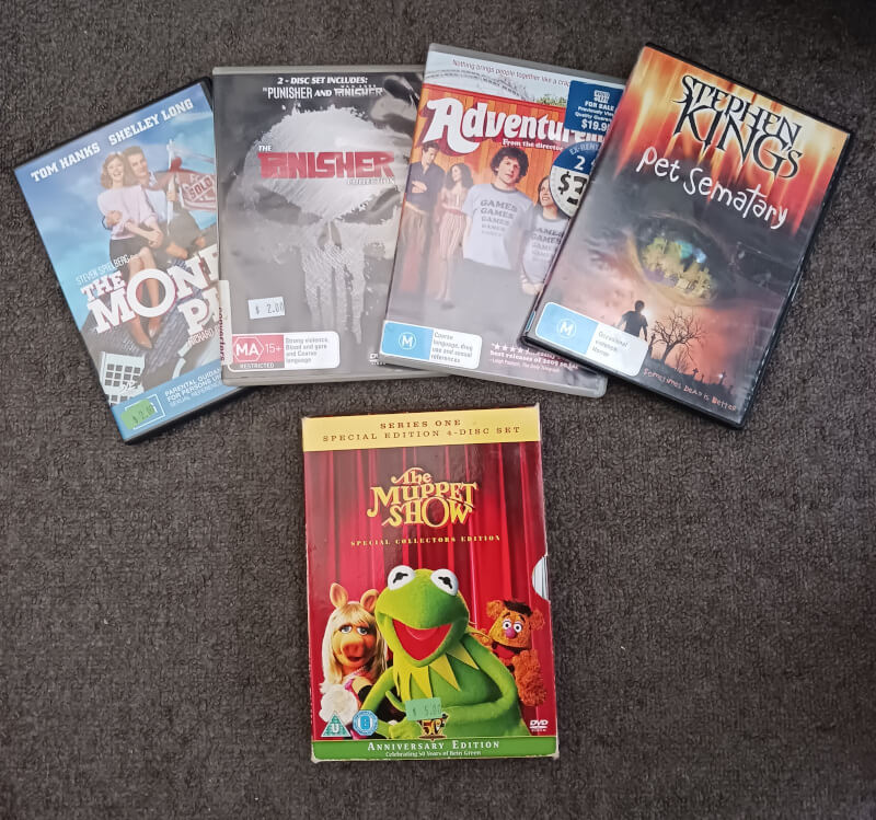Thrift store DVD haul for September 2025