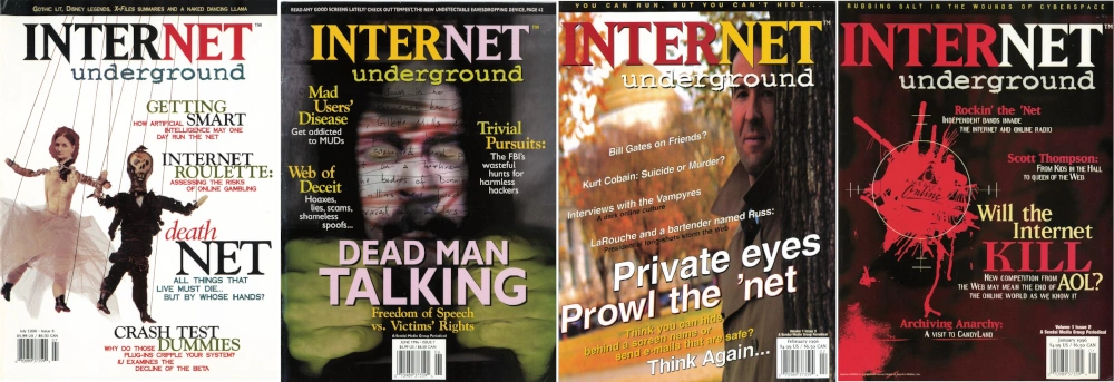 Internet Underground magazine covers