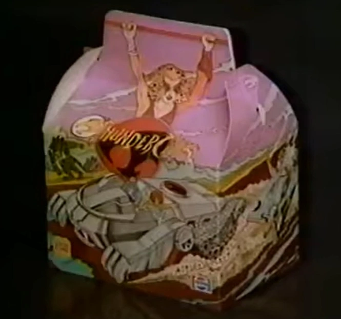 Burger King Thunder Cats meal box art - cheetara